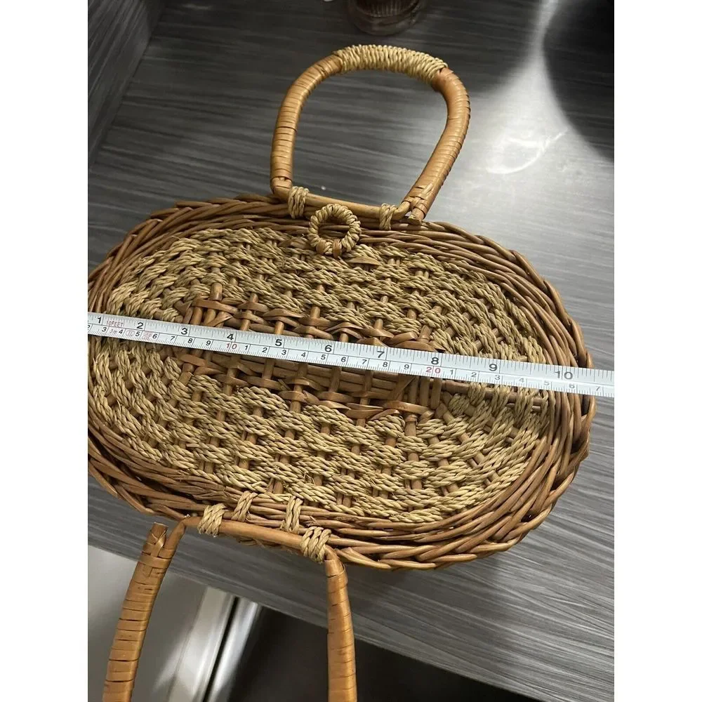 Antique Vintage French Wicker‎ Basket